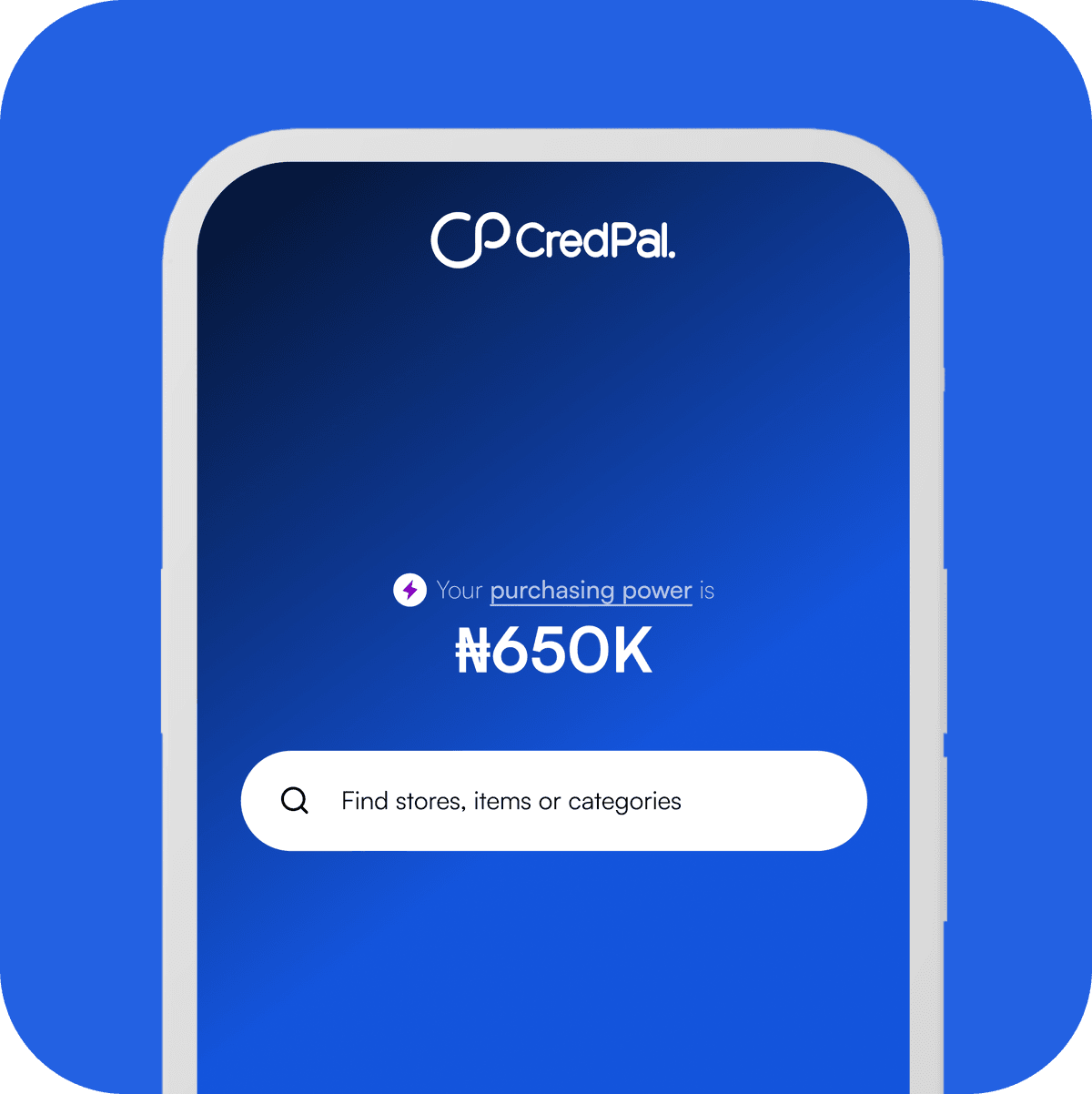 Shop with CredPal app